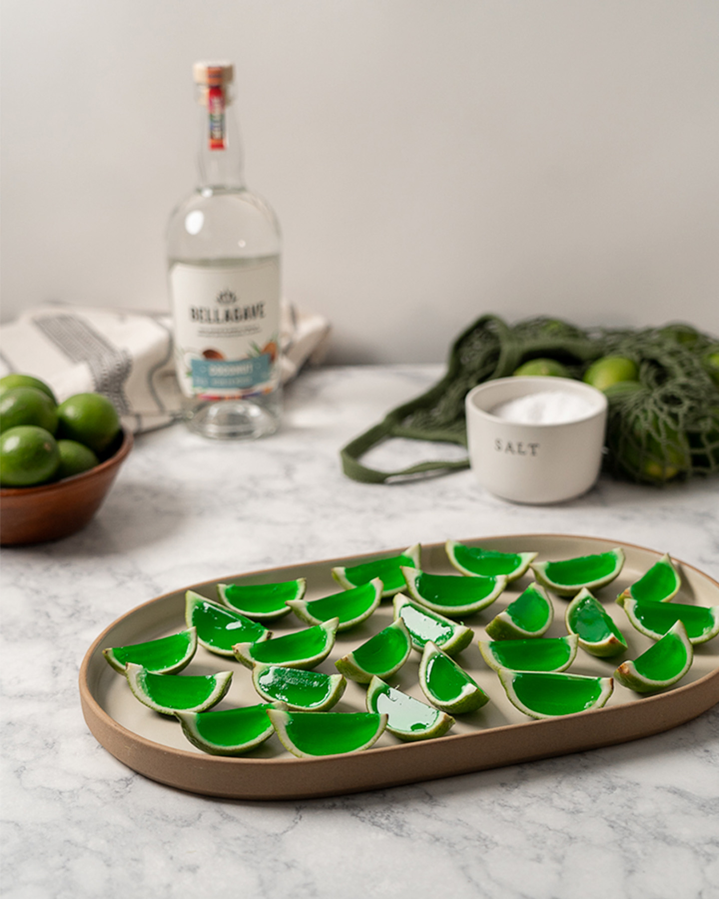 Coconut Lime Jell-O Shots